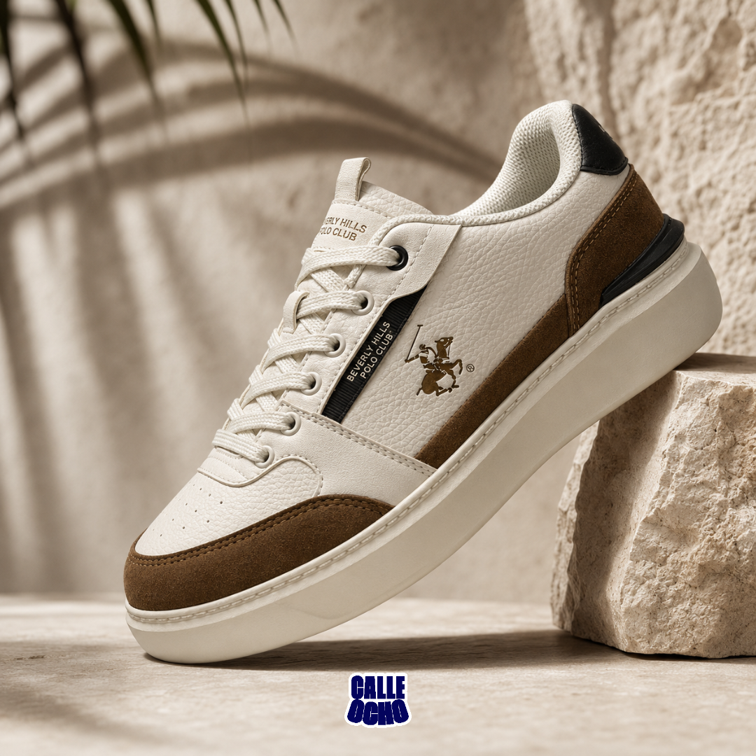 POLO BHPC TENIS LIFESTYLE HOMBRE BEIGE BROWN